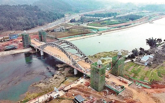 锦江大桥项目建设加速推进 力争5月底前通车试运营