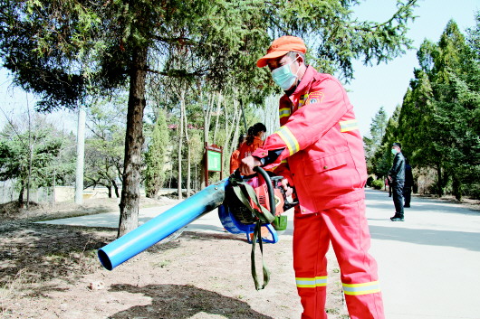 临洮:开展森林防灭火应急演练