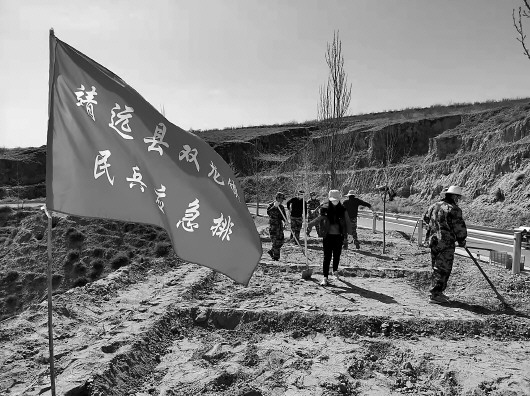靖远县双龙镇积极组织辖区民兵、退役军