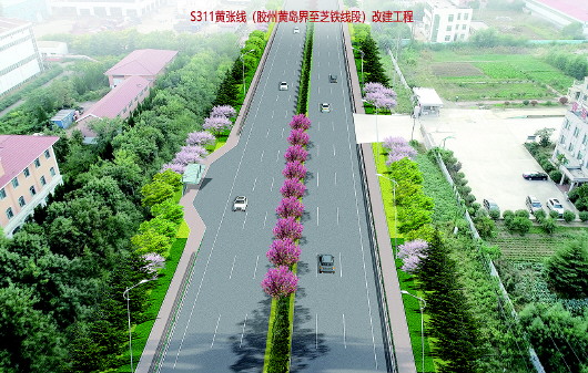 黄张路改建工程加快推进 预计2023年6月建成通车